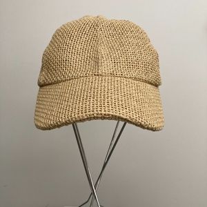 Madewell Natural Straw Baseball Cap NWOT